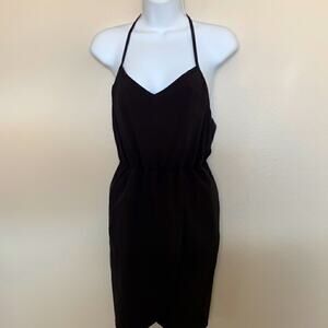 2b Bebe halter dress spaghetti straps and one strap down the back XS see video